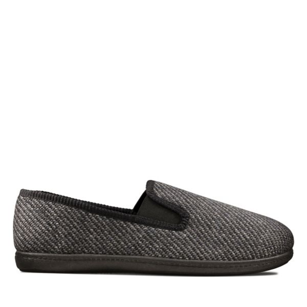 Clarks Mens King Twin Slippers Grey | CA-3019876